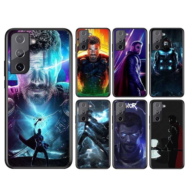 С принтами &quotMarvel&quot &quotМстители&quot &quotсупергерой&quot Thor для Samsung Galaxy S21 S20FE S10 S10e S9 S8 S7