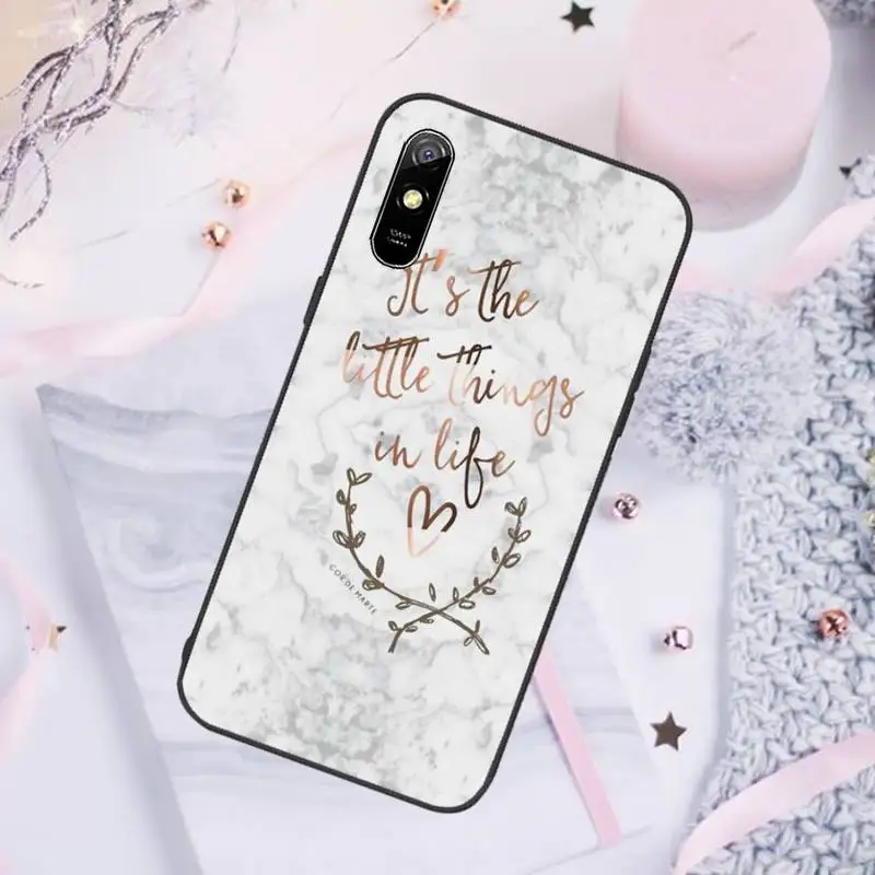 

Make it happen marble Phone Case For Xiaomi Mi Redmi Note 8T 9T 9S 9A 10 7 8 9 Lite pro
