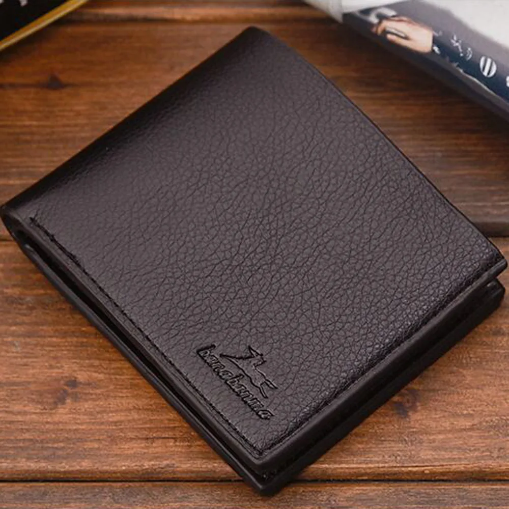 Лидер продаж мужской однотонный винтажный кошелек с рисунком личи несколько