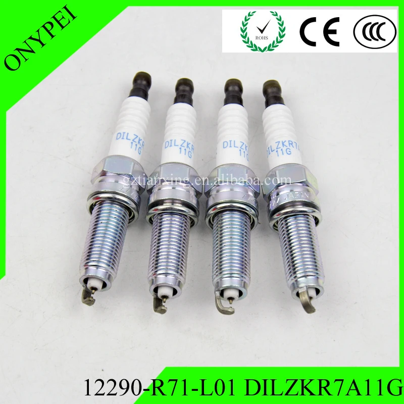 Двойная иридиевая Свеча зажигания 12290 R71 L01 DILZKR7A11G для Honda Accord Odyssey Pilot 12290R71L01 DILZKR7A 11G