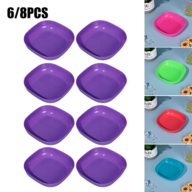 

2021 Reusable Lightweight Dinner Plate Multipurpose Fruit Snack Plate for Home Kitchen Picnic Easy to Clean @LS