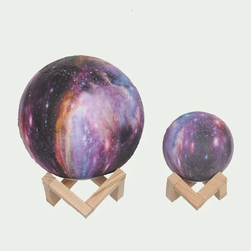 

New Arrival 3D Print Star Moon Lamp Colorful Change Touch Home Decor Creative Gift Usb Led Night Light Galaxy Lamp MJ926