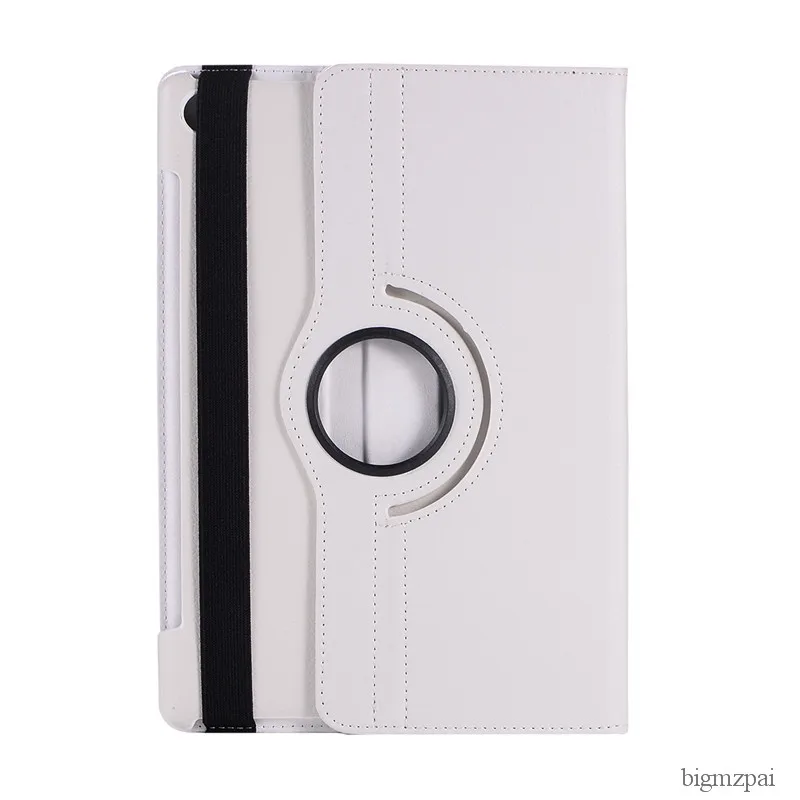 white Вращающийся на 360 градусов чехол для планшетов huawei MediaPad M5 10," с откидной крышкой и подставкой из искусственной кожи, чехол для huawei M5 10,8" - Цвет: white