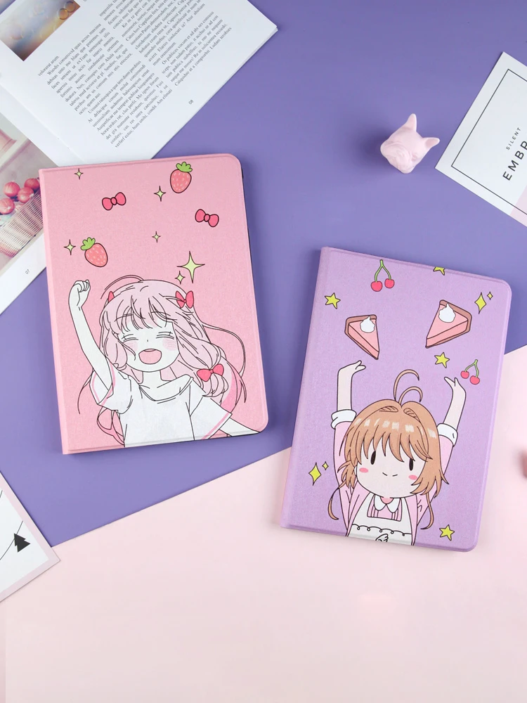 Синий мраморный мультяшный девушка оранжевый умный флип-кейс для планшета iPad 7-го поколения 10,2" 2019 года чехол для планшета 10,2" мягкая задняя панель автоматический сон.