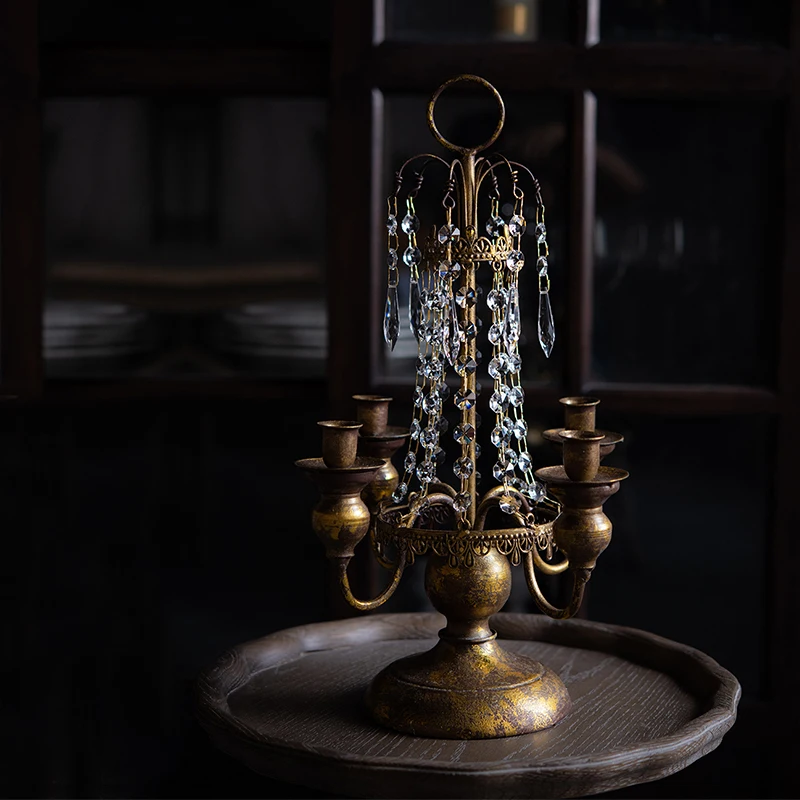 

Nordic Style Vintage Candle Holder Vintage European Antique Candle Holder Luxury Glamour Decoracion Hogar Home Decor DE50ZT