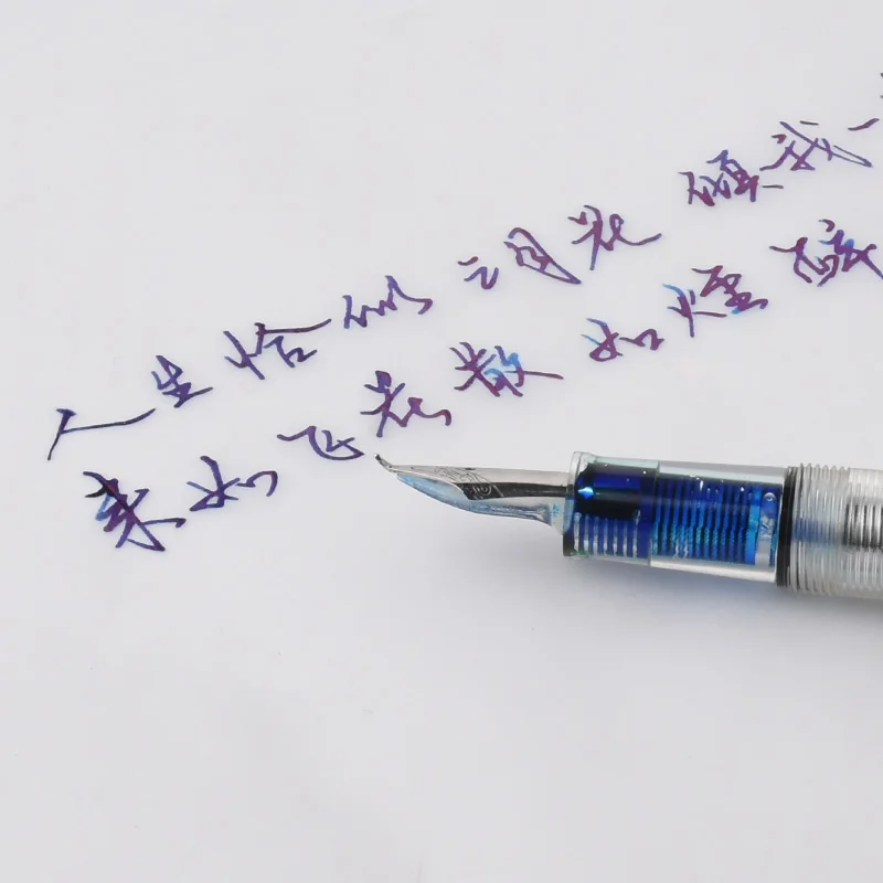 Демонстрационная перьевая ручка EF F изогнутое перо с коробкой прозрачная для