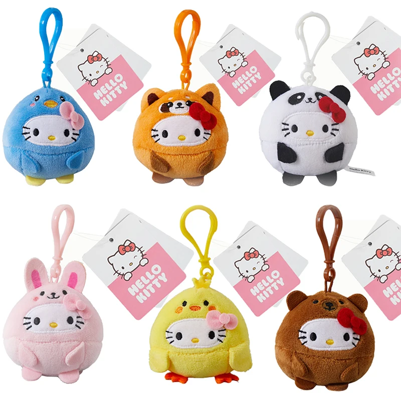 

Sanrio плюшевый аниме мультфильм Kt плюшевые игрушки, брелок кукла с животными подвеска школьная сумка брелок подарок на день рождения Рождест...