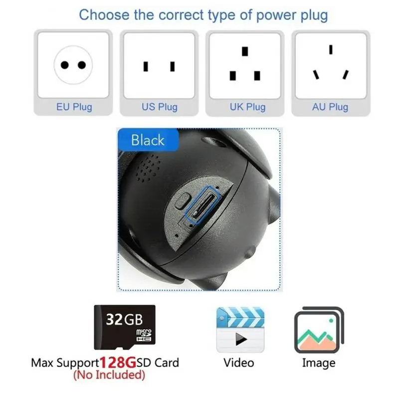 

Newly 1080P PTZ Speed Dome IP Camera WiFi Auto Tracking Wireless Outdoor Network CCTV Security Surveillance Waterproof Camera