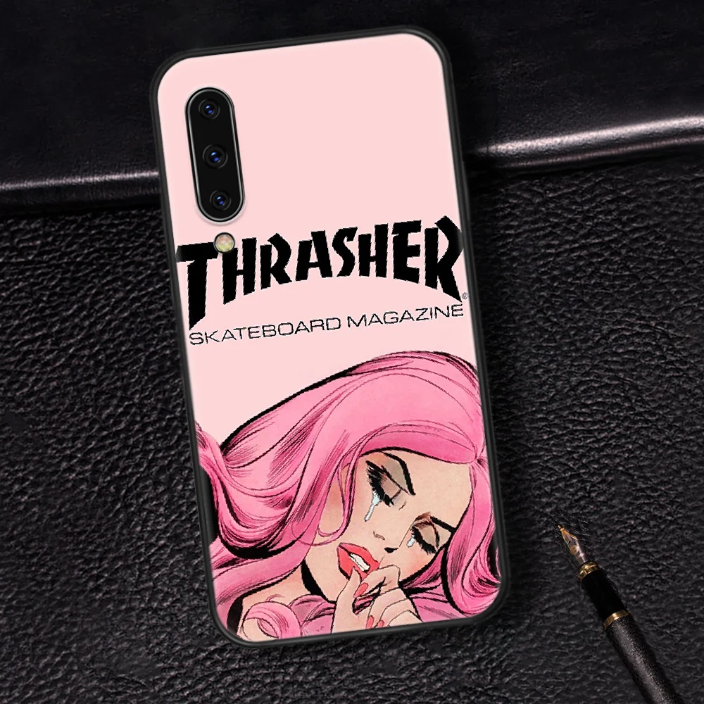 

Fashion Brand T-THRASHERS Phone Case Cover For Samsung Galaxy A7 8 10 20 20e 21 30 30S 31 41 50 50S 51 70 71 91 black Bumper