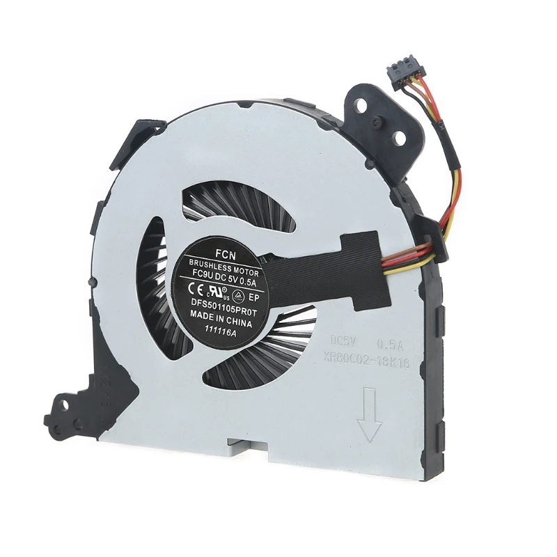 

2021 New CPU Fan Replacement for LaptopIdeapad 320-15ISK 320-15Series 4Pin CPU Cooling Fan Single Fan Strong Airflow