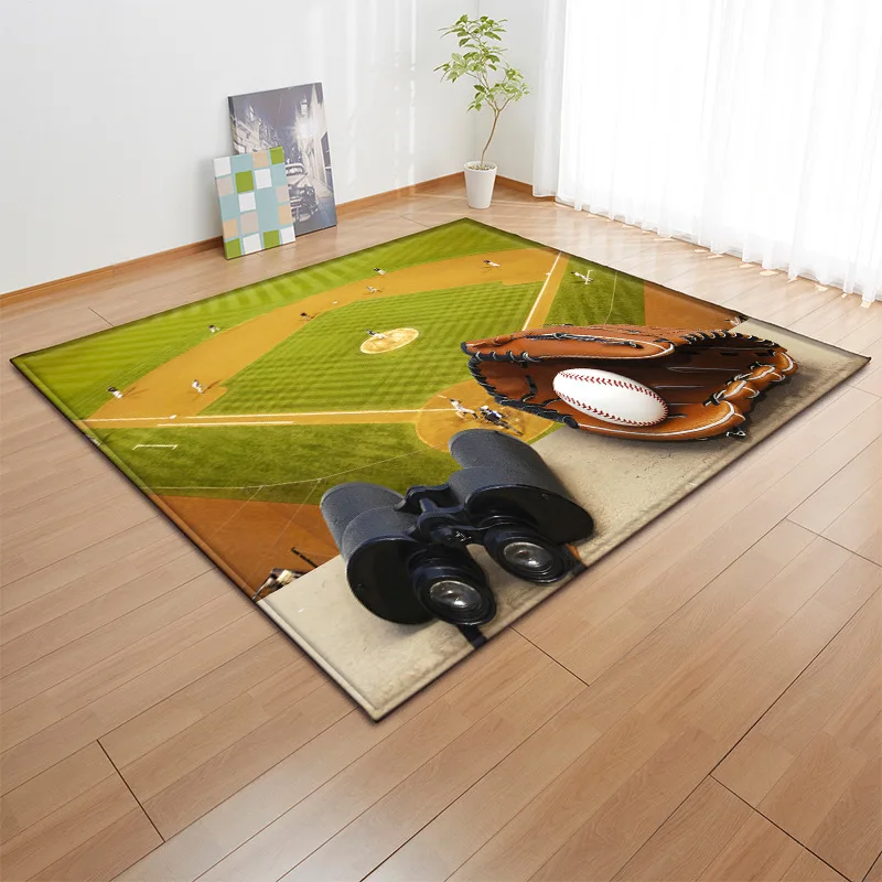 3d football basketball home rugs living room carpet for bedroom boys kids room play mat floor area rug soccer kitchen mat rug free global shipping