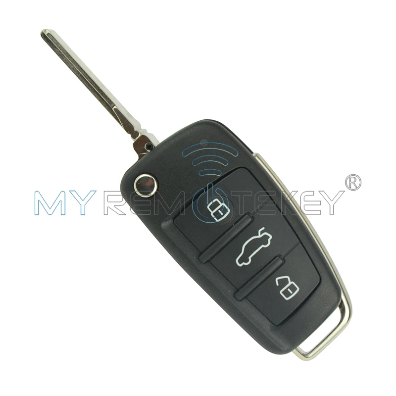 Автомобильный Дистанционный ключ 8P0 837 220 D для Audi A3 TT 2006 2013 434 МГц ID48 HU66 3 кнопки