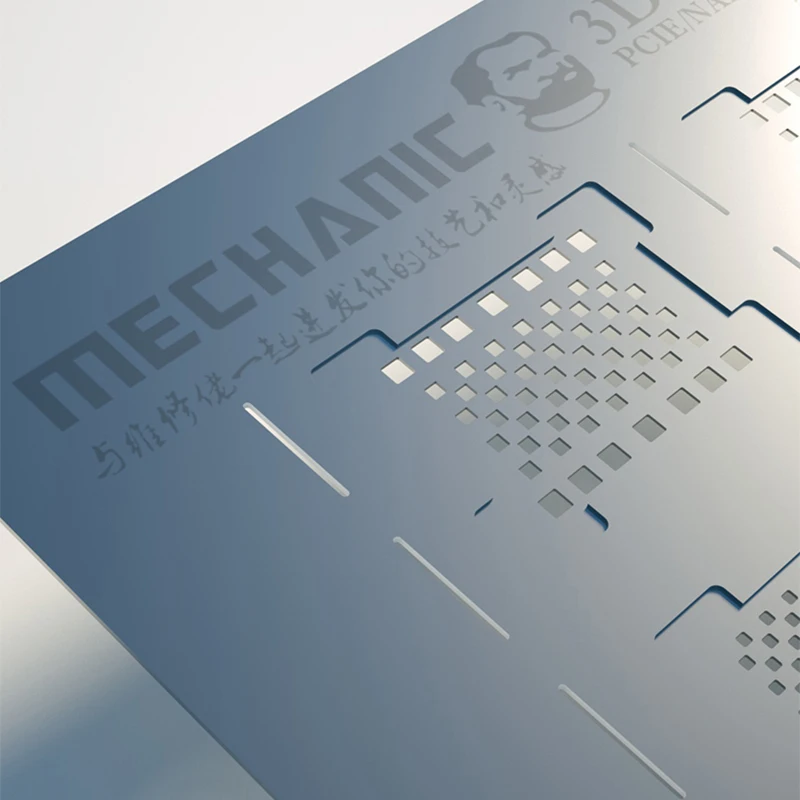 Трафарет для реболлинга MECHANIC 3D BGA iPad iPhone 11 XR/XS/X/8/7/6S/6/5 жесткий диск PCIE NAND |