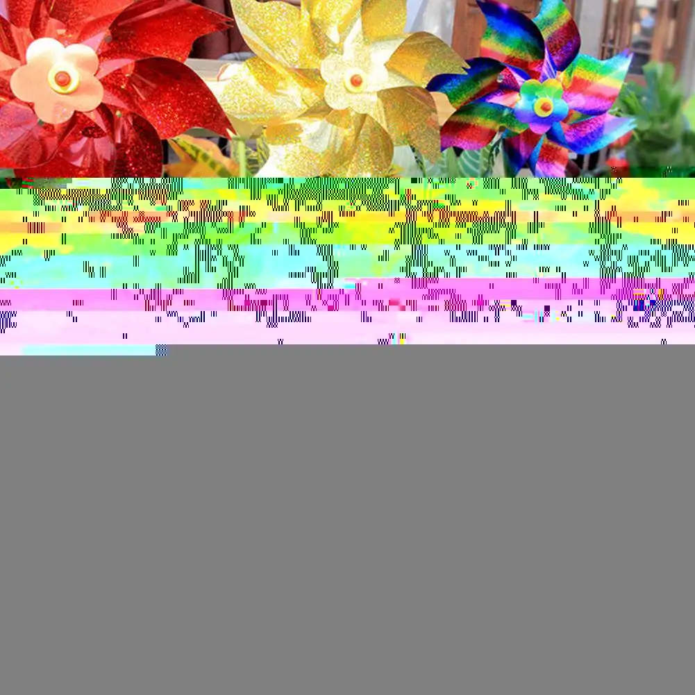 

Bird Repeller Pinwheels Reflective Sparkly Bird Deterrent Garden Plant Decoration Protect Garden Windmill Lawn Flower J5U5