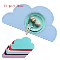 50pcs 4727cm waterproof silicone placemat bar mat baby kids cloud shaped plate mat table mat