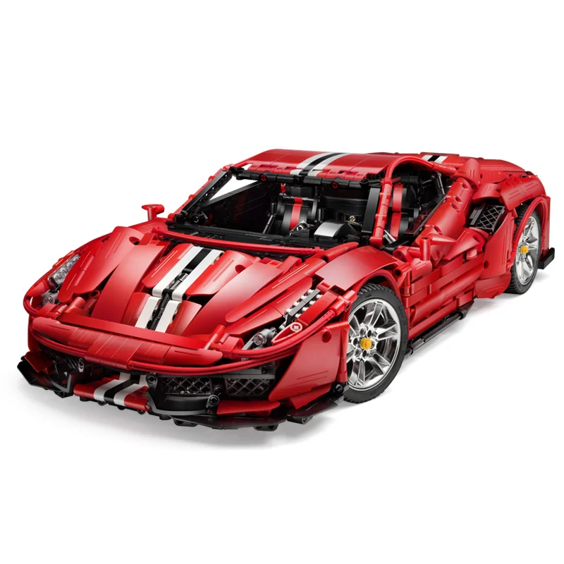 

Cada C61043 Super Racing Red Car 488 Building Blocks Assembly Bricks Master Series 3236 PCS Model Sets DIY Toys Kids Gifts Boys