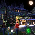 Цветной Рождественский лазерный проектор, лампа, водонепроницаемое украшение для свадебной вечеринки, уличное освещение для сада, звездного неба, Лазерное освещение для душа, сценическое освещение