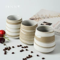 pinny 400ml retro japanese style coffee cup ceramic holding teacups jingdezhen personalized drinkware pigmented mug