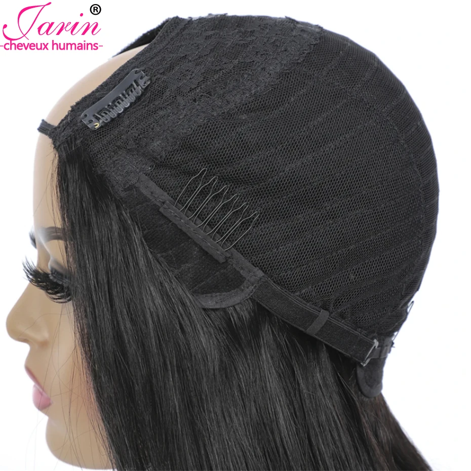 JARIN HAIR 100% человеческие волосы парики натуральные бразильские U-образные прямые