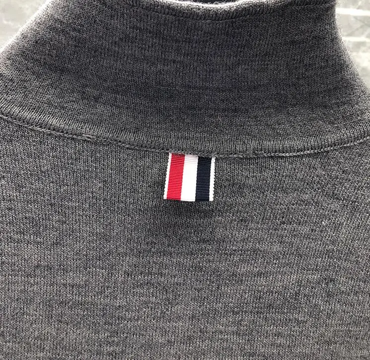 

2021 Fashion TB THOM Brand Jacket Men Casual Suit Slim Fit Men's Cardigan Clothing Autumn And Winter Single Breasted Thick Coat