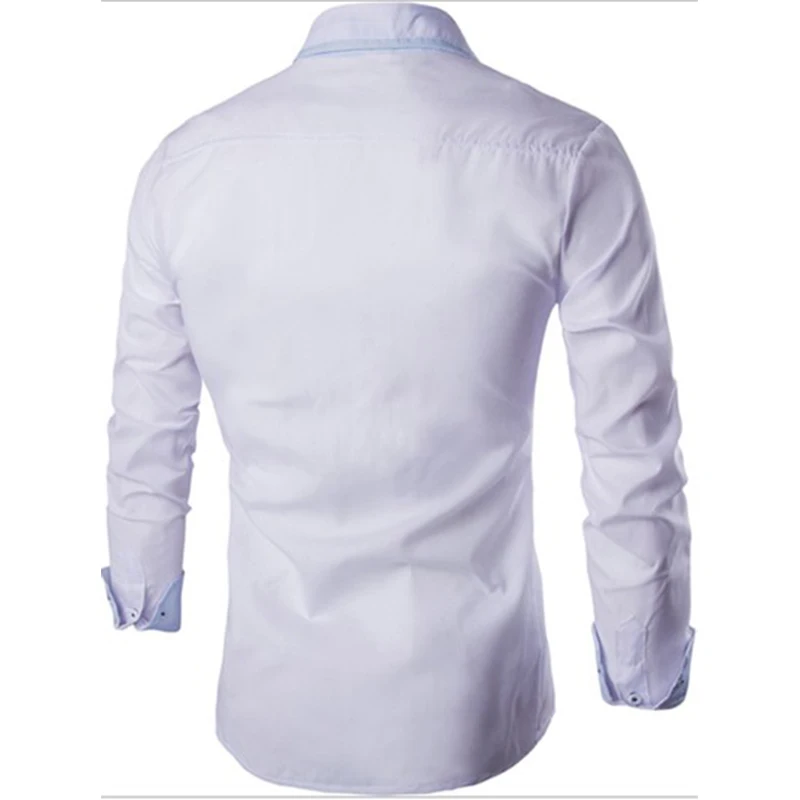 

ZOGAA Long Sleeve Men Shirts Casual Letter Printed Slim Fit Dress Shirts 2020 Brands Male Turn-down Collar Office Dress Shirts