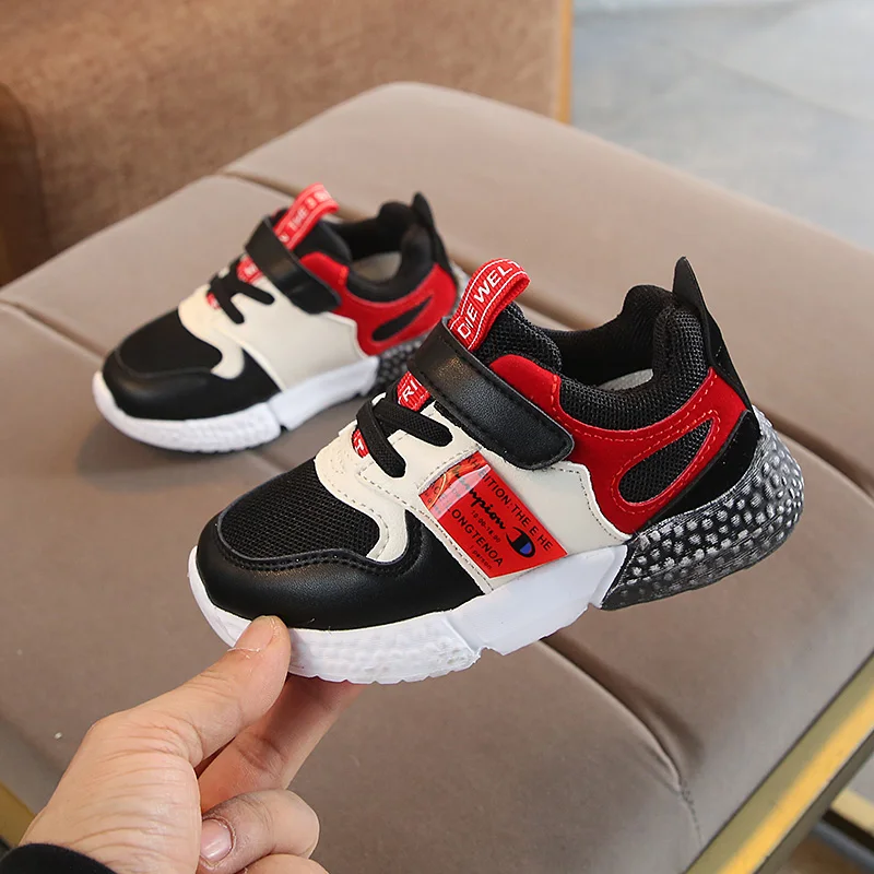 2019 осенние детские кроссовки для девочек обувь мальчиков модная повседневная