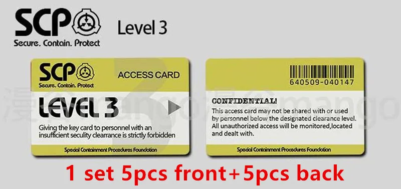 12 Наклейки для карт SCP специальные процедуры удержания основы Логотип Косплей карточная карта доступа - Цвет: 12