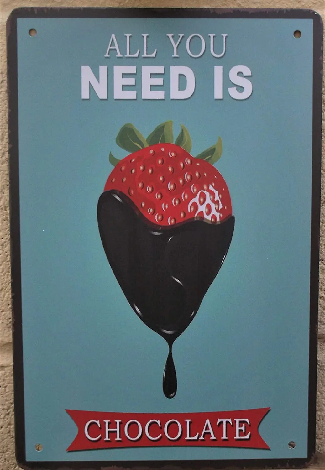 

Bit SIGNSHM Chocolate Retro Metal Tin Sign Plaque Poster Wall Decor Art Shabby Chic Gift Suitable 12x8 Inch