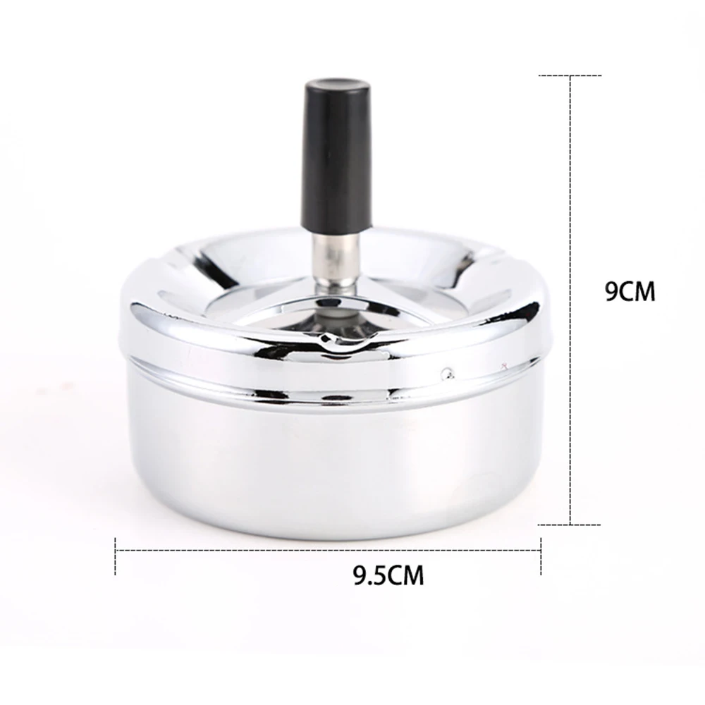 Круглая вращающаяся пепельница с крышкой практичные аксессуары для курения из