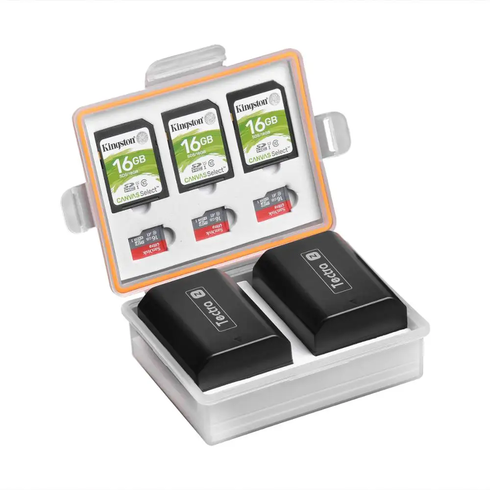 Водонепроницаемая Батарейная коробка для камеры Batmax SD CF чехол карт памяти