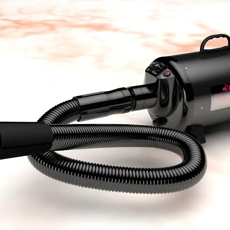 

Professional Pet Hair Dryer 3 Gear Speed Dog Cat Grooming Dryer Blower Pet Clothes Dryer 110V/220V/2200W Hot/Cold Air Black