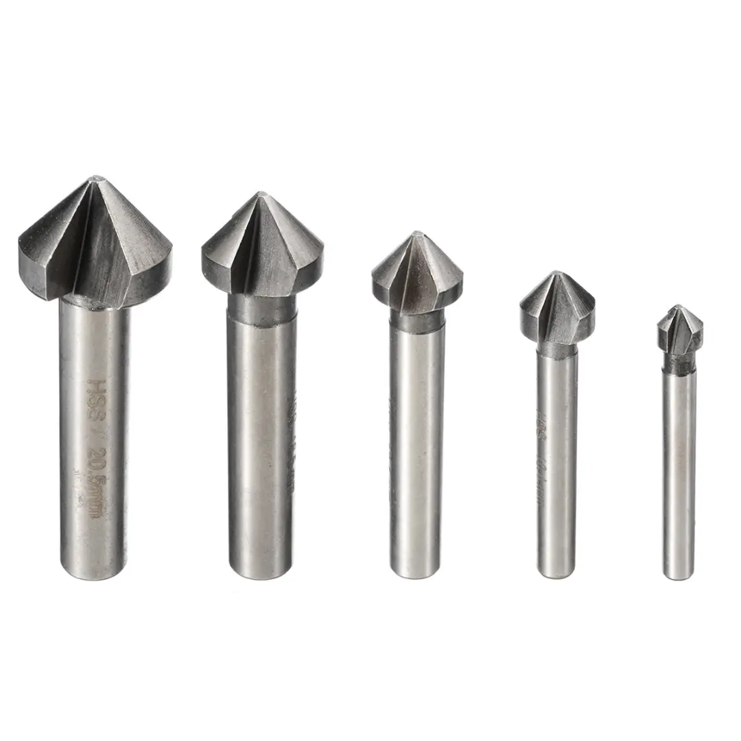 1 шт. 3 канавки 90 градусов из быстрорежущей стали зенкер для древесины стальной