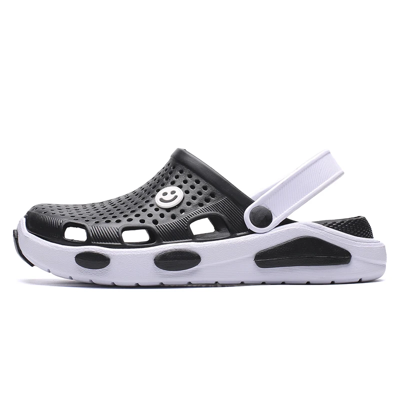 

2021 Summer Women Sandals Mens Crocks Non-Slip Hole Shoes Home Clogs EVA Garden Male Girl Mules Smile Crocse Beach Flat Slippers
