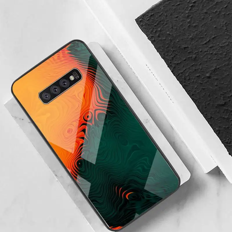 

Colorful Leopard Art Pattern Phone Case For Samsung Cases S20 Plus S10 NOTE 8 9 10 10PRO Tempered Glass Soft Silicone Edge