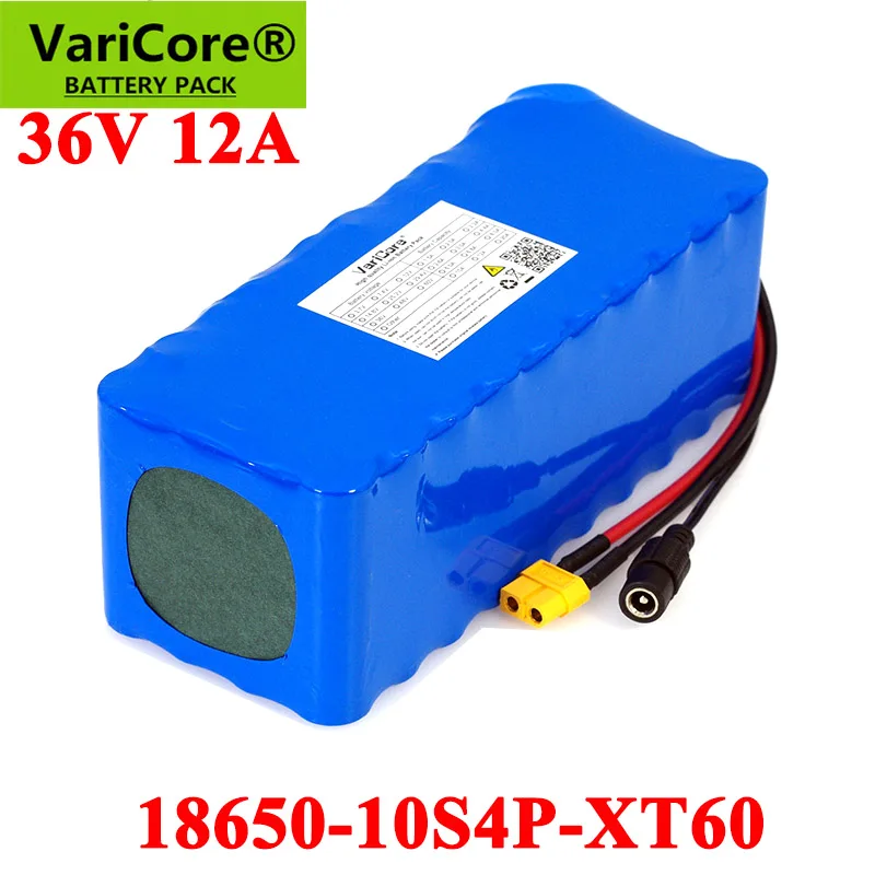 Аккумулятор VariCore 36 В 12 А · ч 10s4p 500 Вт литиевый аккумулятор 18650 встроенный 20A BMS с