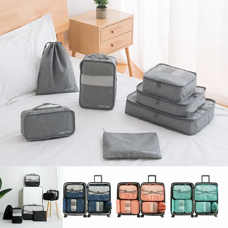 

Maternity Diaper Bag Men Travel Bags Sets Waterproof Packing Cube Clothing Sorting Organizer Women Travel Luggage Bag Set