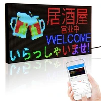 p3 rgb full color led sign portable led display screen board wifi smart app control gif programmable billboard