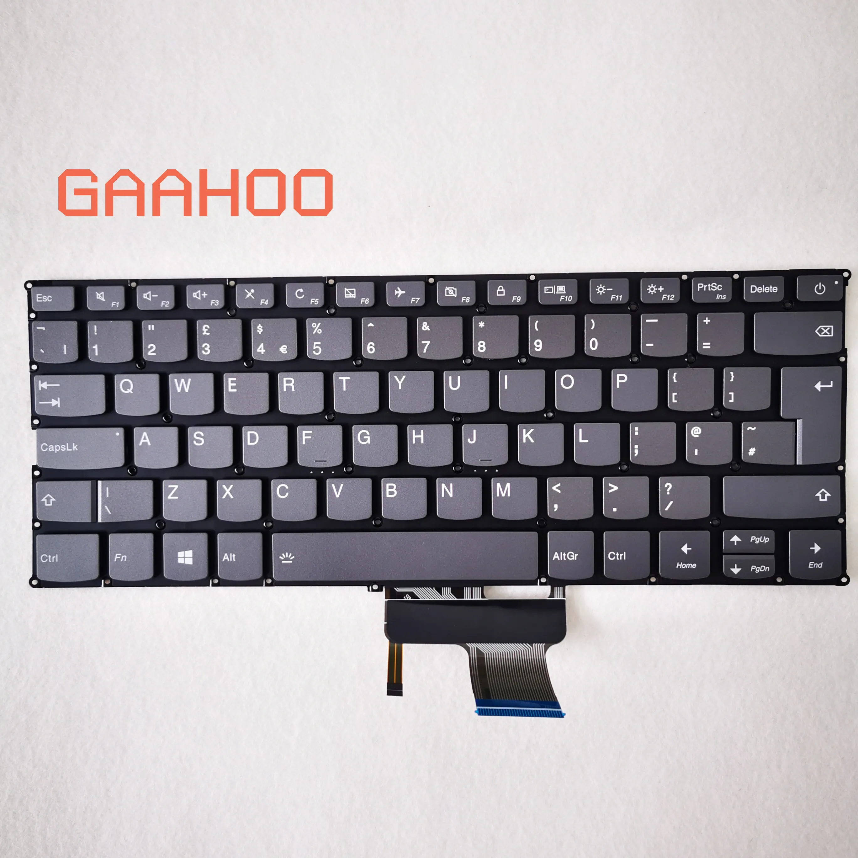 

Brand new original UK/GB Backlight Keyboard for Lenovo IDEAPAD 720S-13 720S-14 AIR7000-13 Keyboard GRAY Type PW