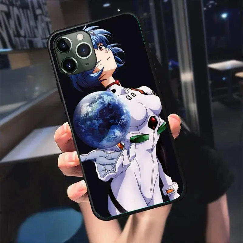 

Asuka Ayanami Rei NERV Phone Case For Black-Iphone 5 5s se 6 6s 7 8 11 12 X Xs Xr Pro Plus Max Mini Cover
