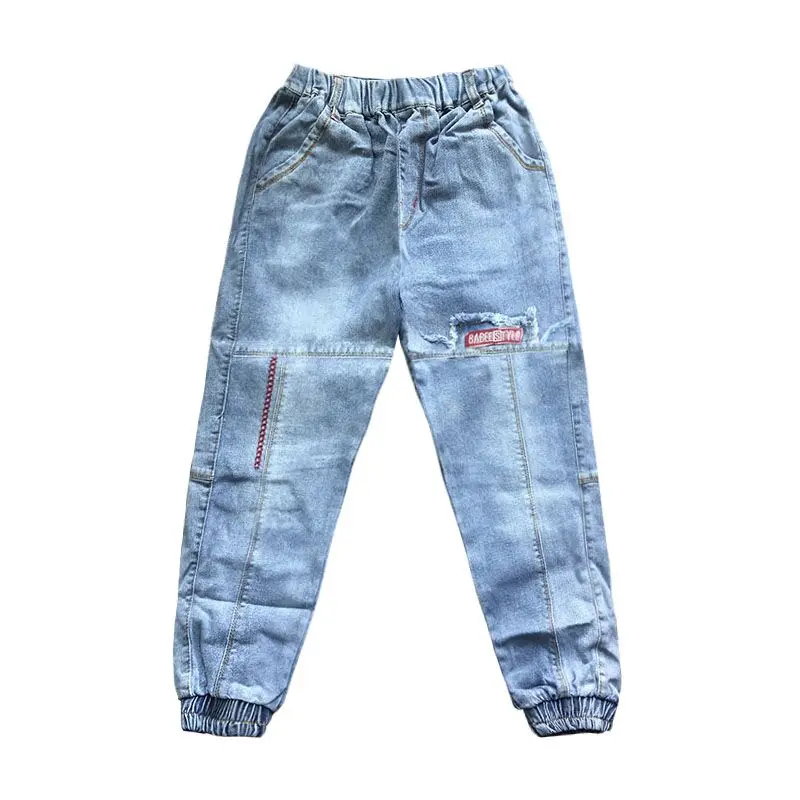 Jeans Kids Boy Spring Children Broken Hole Pants Fashion 2020 Ripped for Cotton Autumn Baby Clothes 3-16 Years | Мать и ребенок