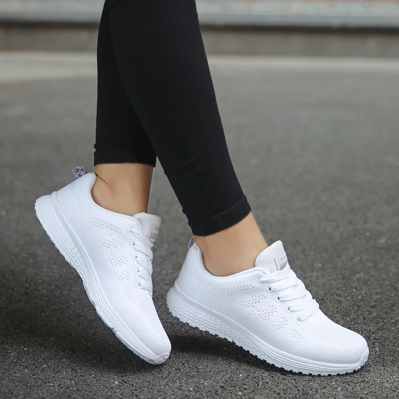 

Sport Running Shoes Women Air Mesh Breathable Walking Women Sneakers Comfortable White Fashion Casual Sneakers Chaussure Femme
