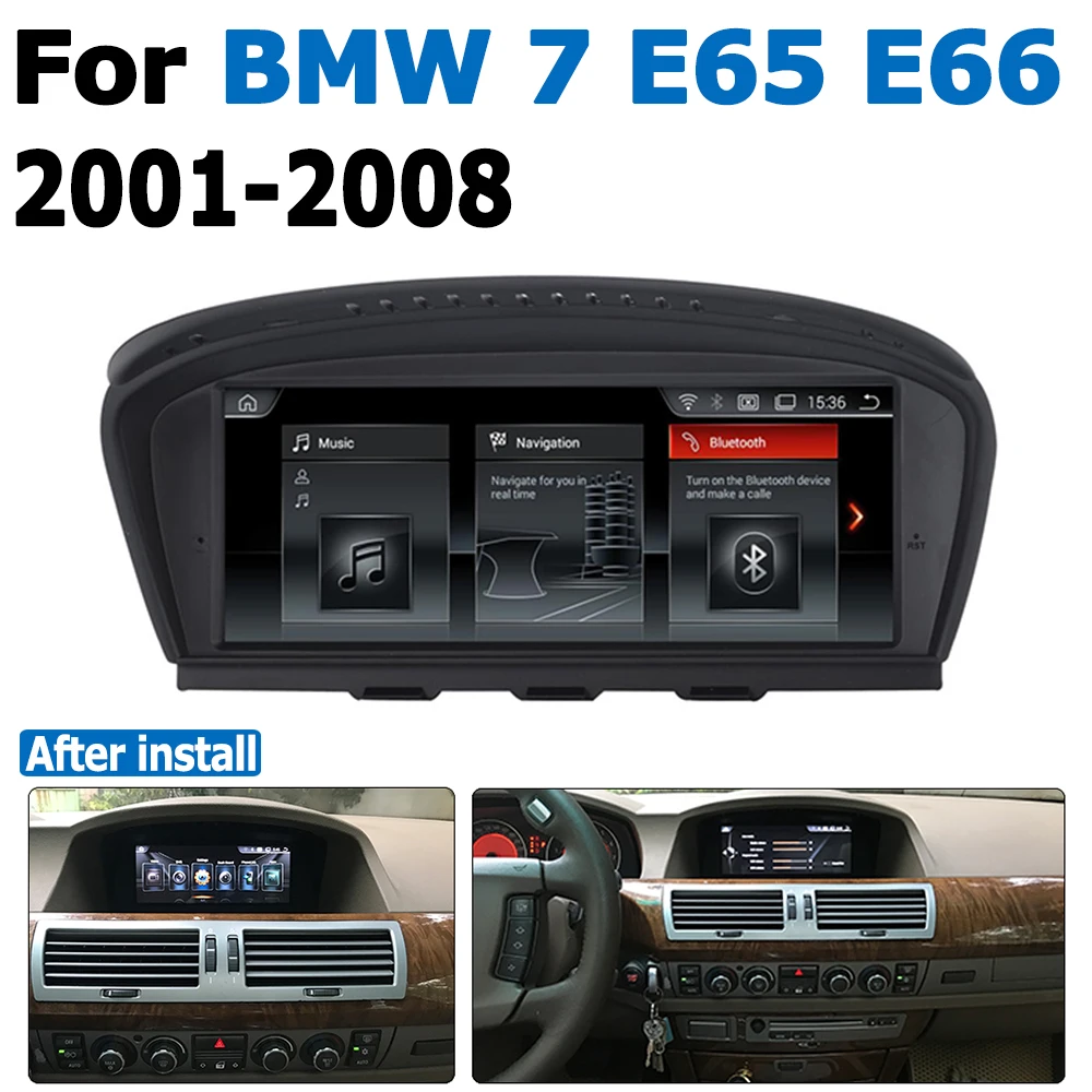 Android 8.0 UP Car GPS Navi Screen For BMW 7 E65 E66 2001~2008 CCC Multimedia Recorder BT WIFI Google 2+32G RAM IPS Screen