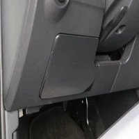 sbtmy stainless steel decorative patch for the front panel of the main drivers storage box for volkswagen vw t roc t roc 2018