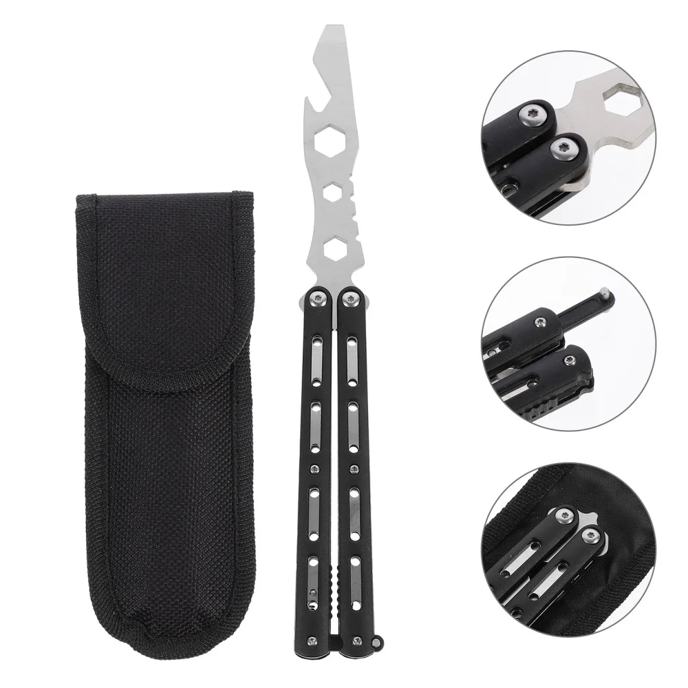 

1Pc Blunt Balisong Unsharpened Butterfly Cutter Folding Balisong Trainer