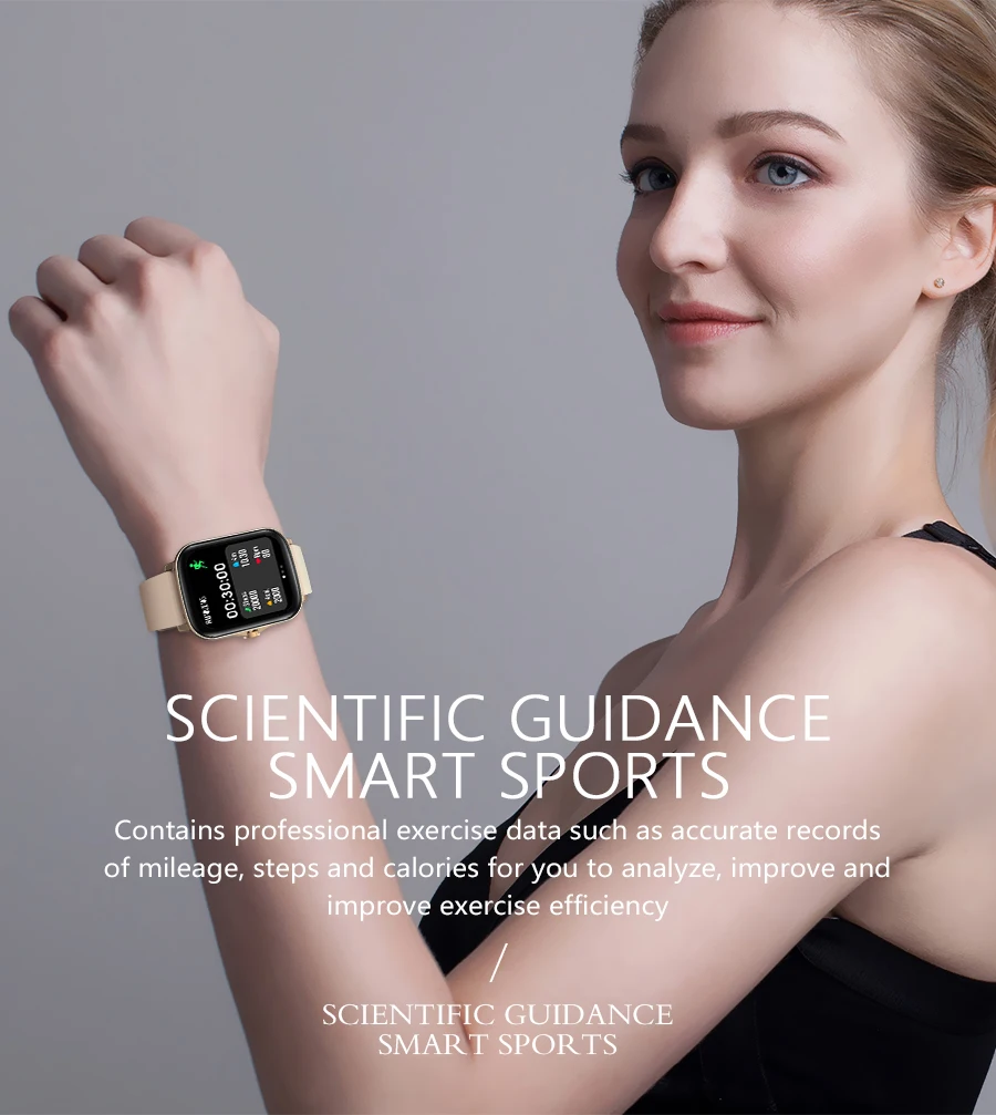 2021 Y20 P8 Plus F1 Smart Watch Men Rotate Button IP67 Smartwatch 1.7 Inch HD Screen Sports Women 24H Heart Rate Cloc | Электроника