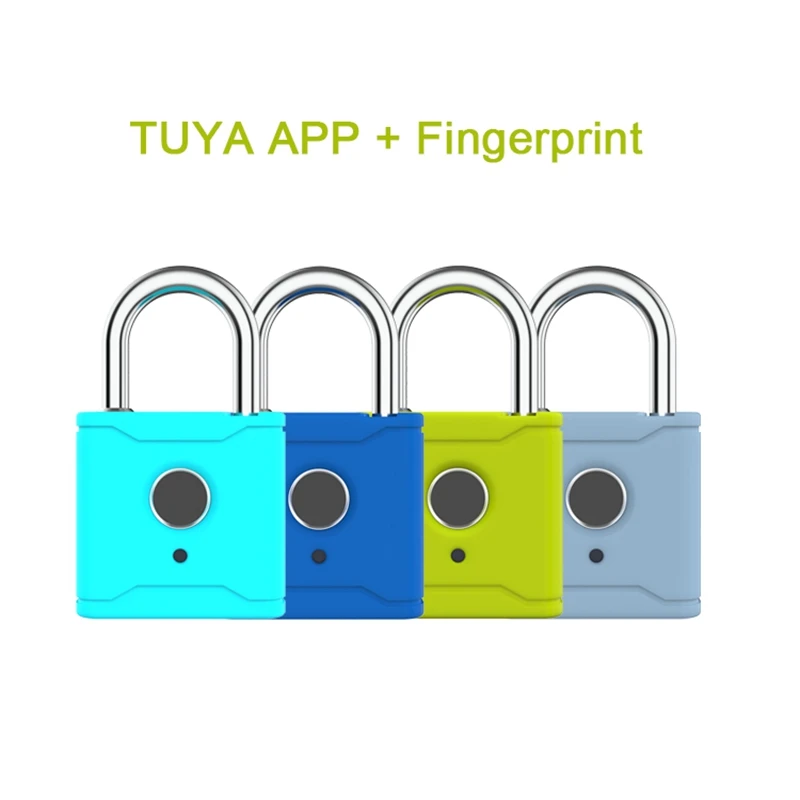 Дверной замок Tuya со сканером отпечатков пальцев и Bluetooth | Безопасность защита