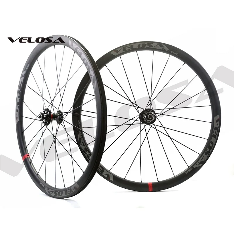 Дорожные дисковые тормоза Velosa CX35 карбоновые колеса клинкер/трубчатый 700C