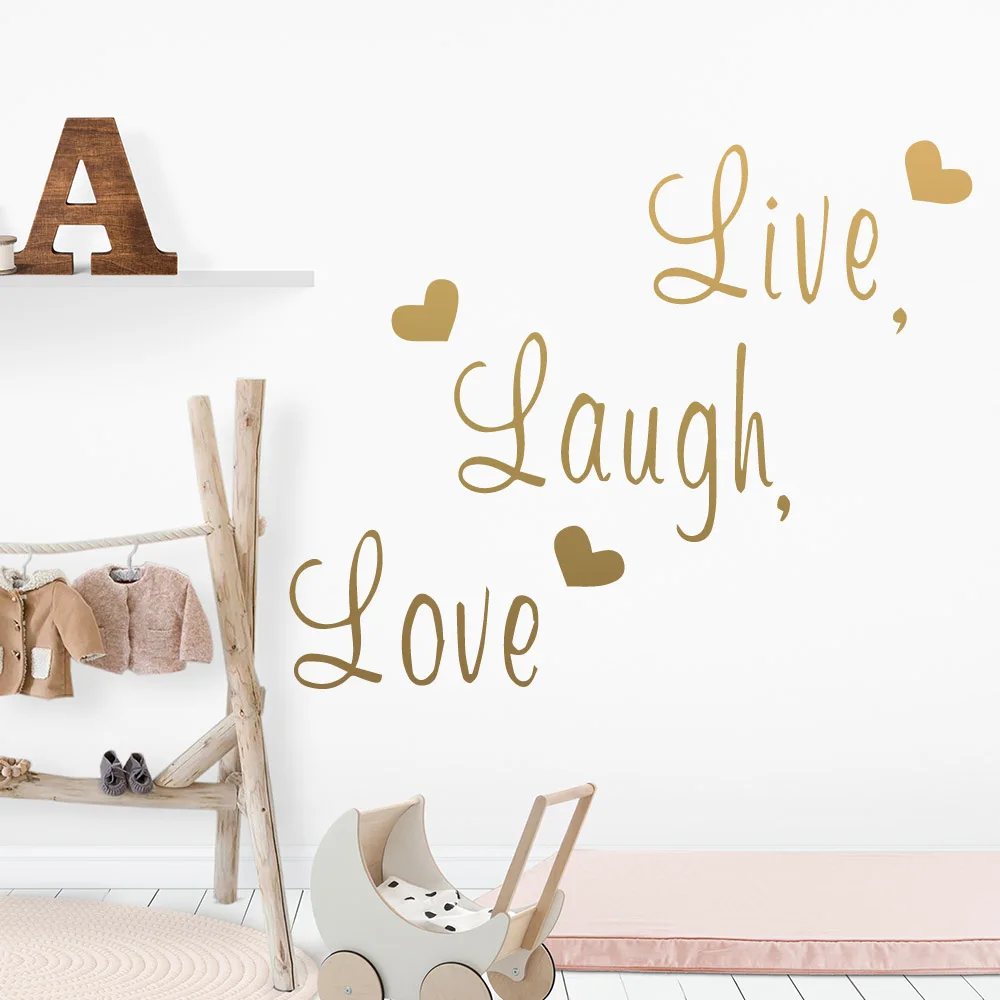 Лидер продаж съемные настенные ПВХ наклейки с рисунком смеха и любви для