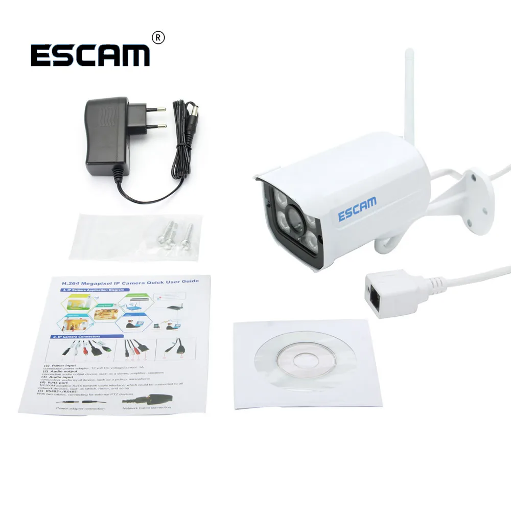 

Escam QD900 Wi-Fi IP- 1080P Onvif P2P