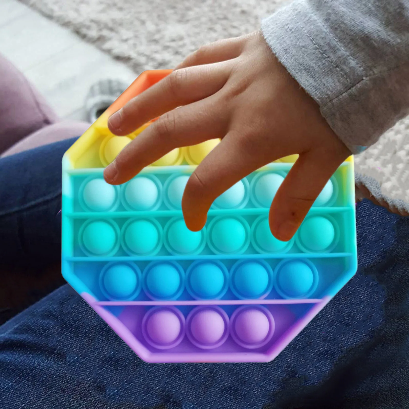 

1pc Fidget Stress Toys Push Bubble Fidget Sensory Toy Autism Special Needs Stress Reliever Children Funny Gift Pops Juguetes